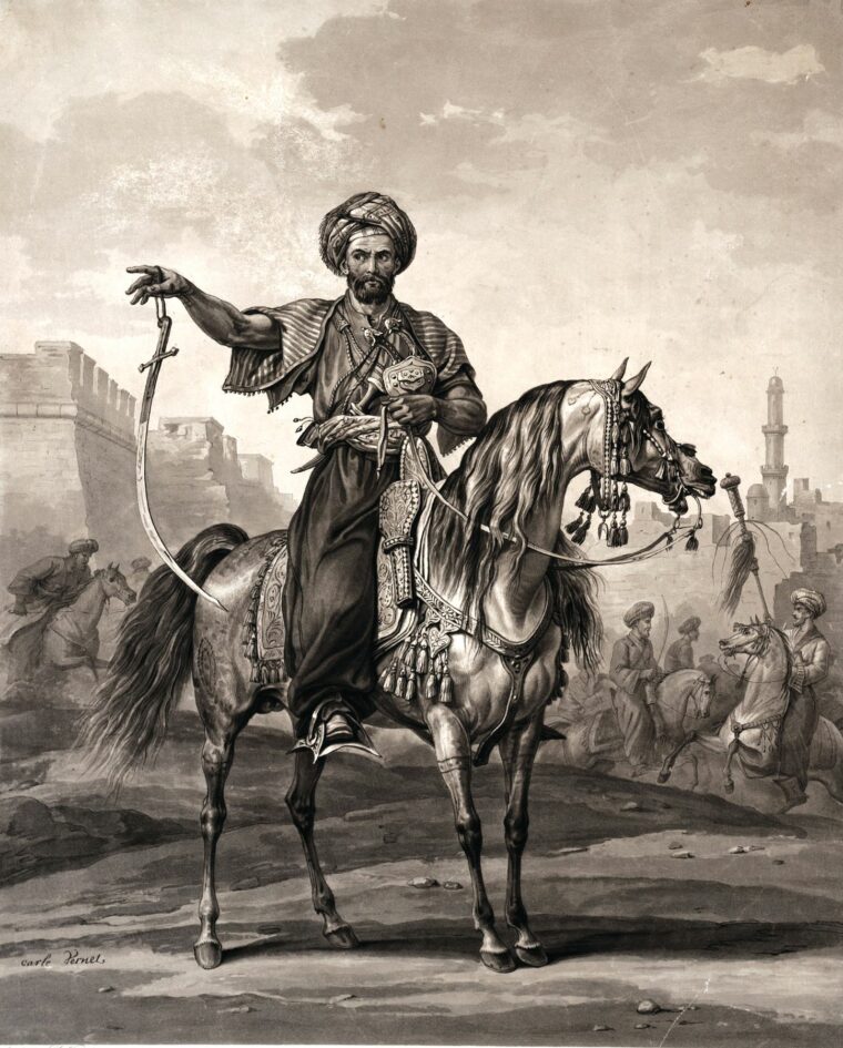 Mameluke commander Murad Bey bragged that his horsemen would carve up the French infantry. 