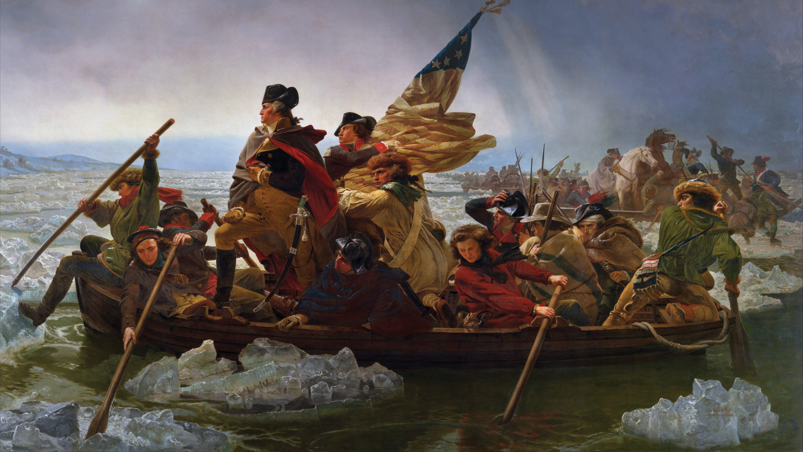 Джордж вашингтон исторические события. Вашингтон переправляется через Делавэр. Переправа через Делавер. Джордж Вашингтон сражение. Джордж Вашингтон пересекает реку Делавер.