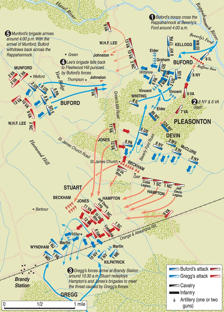 Battle of Brandy Station Map