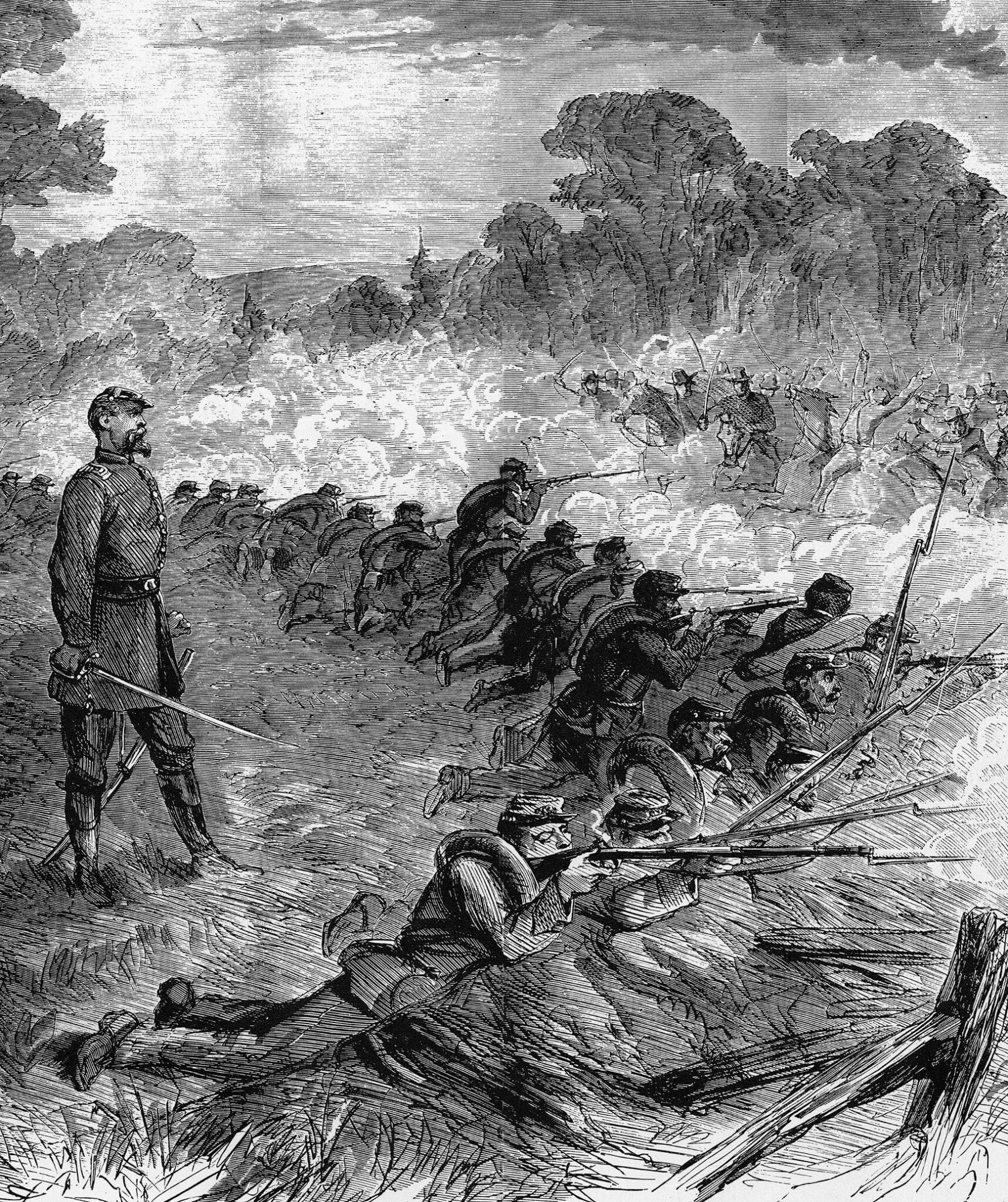 Patrick Cleburne at the Battle of Franklin