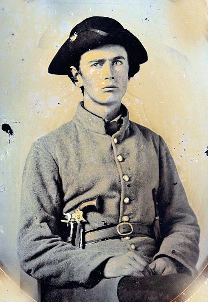 Confederate Lieutenant Hiram L. Hendley of the 9th Tennesee Cavalry, which served with Morgan during the raid.