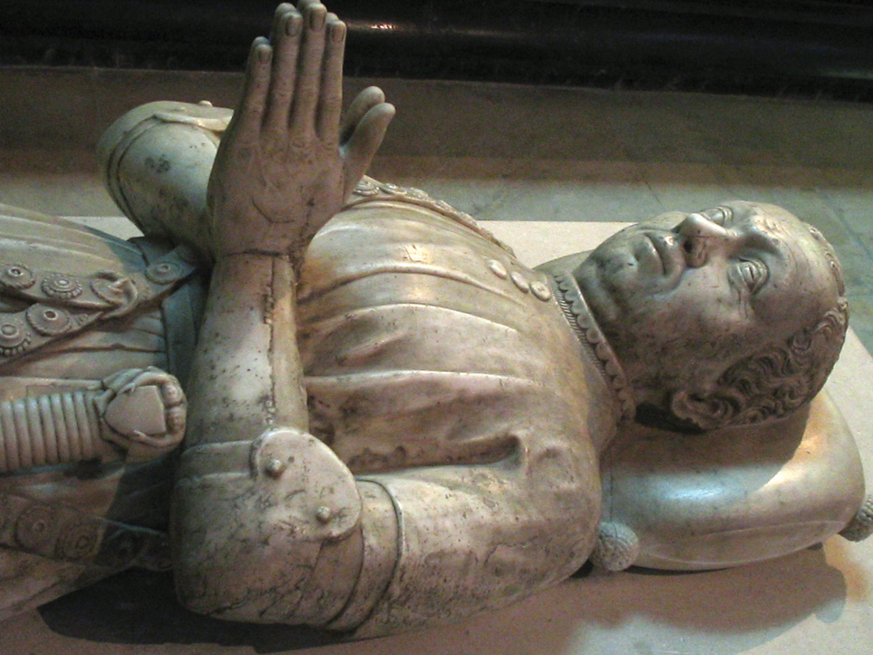 Bertrand du Guesclin’s effigy at Saint-Denis Basilica in Paris, where he is buried.