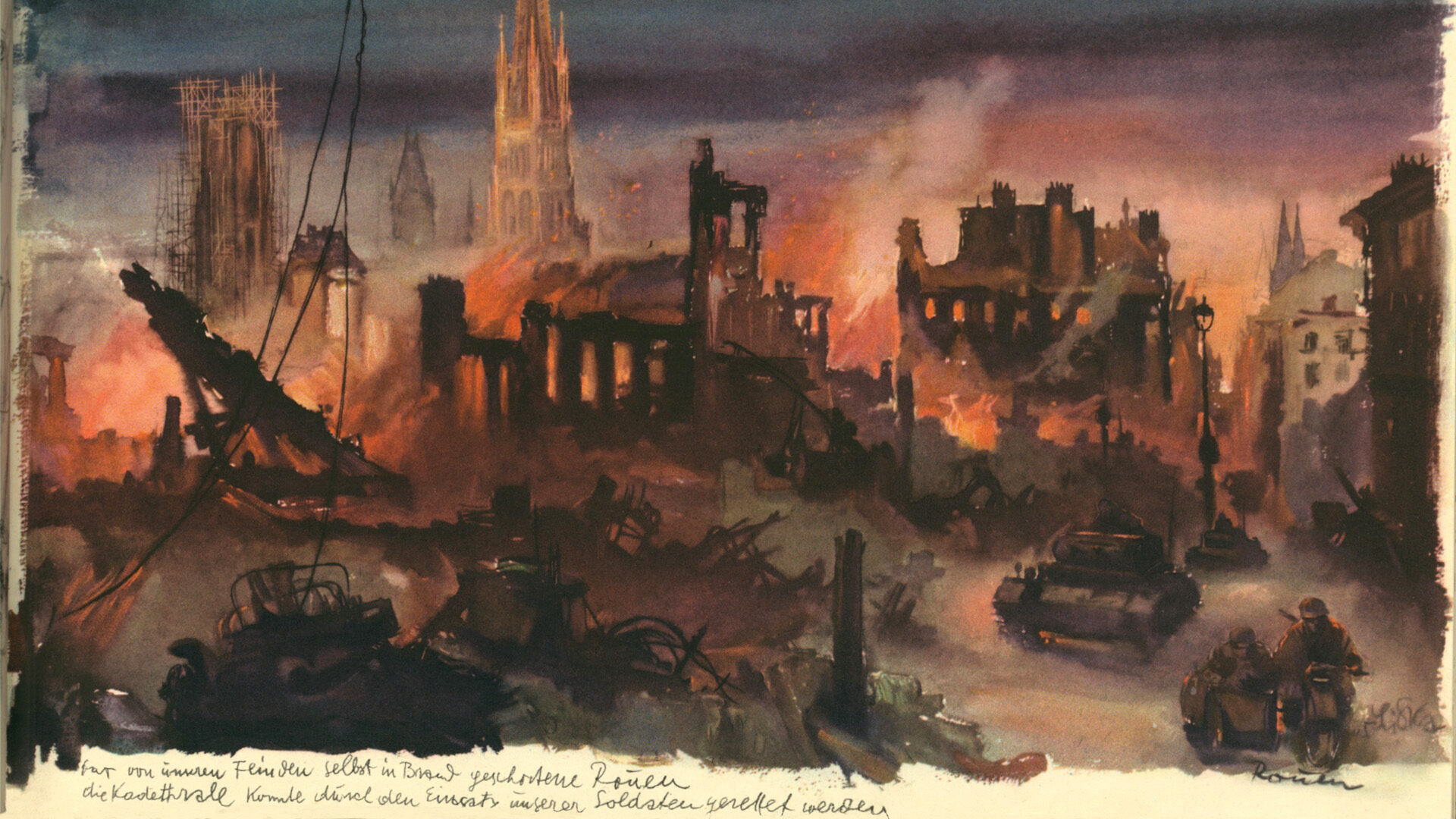 art destroyed in wwii