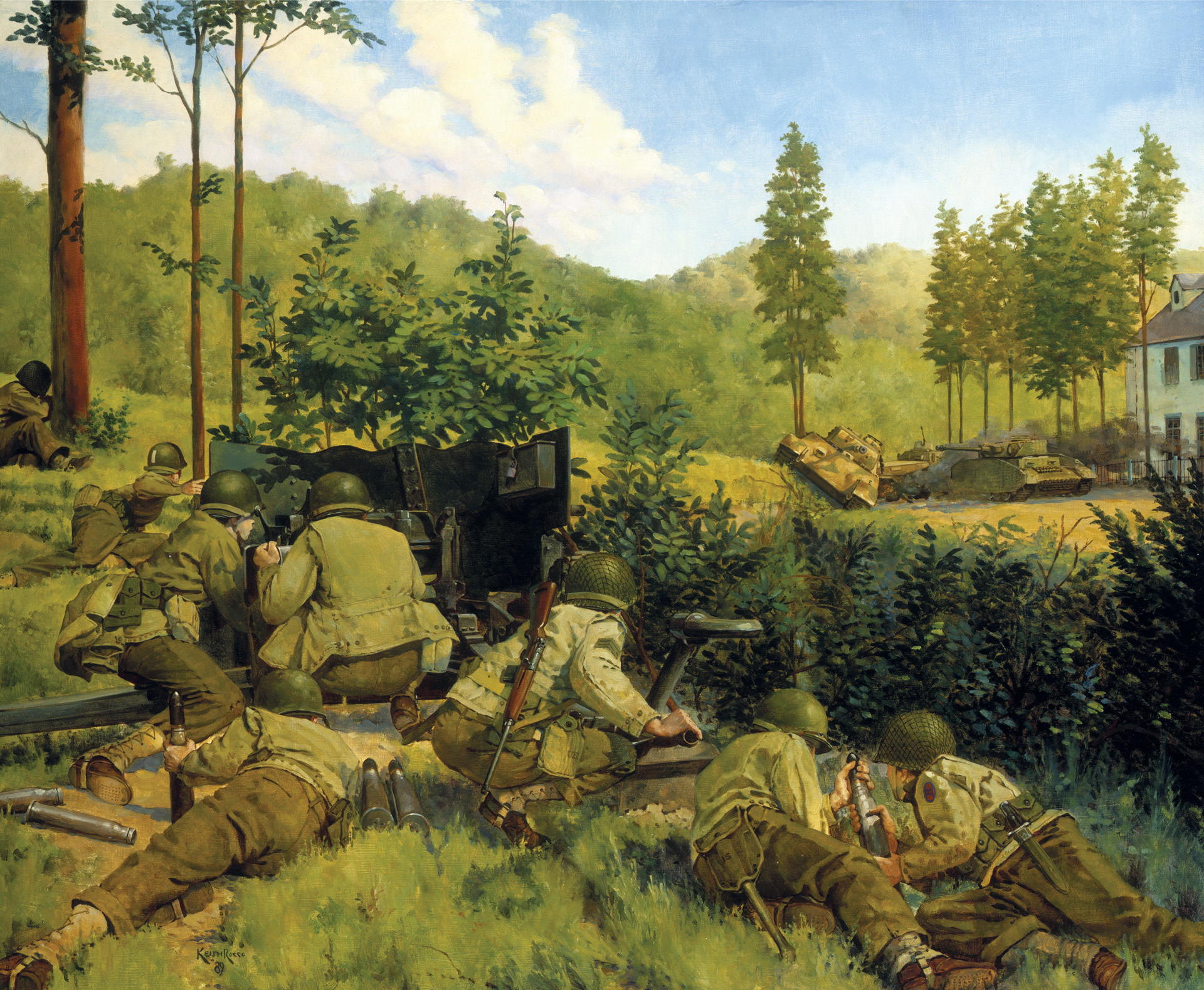 In a “last-ditch stand” against a German counter-offensive designed to break through American lines and drive through to Avranches, soldiers of the 30th <a href=