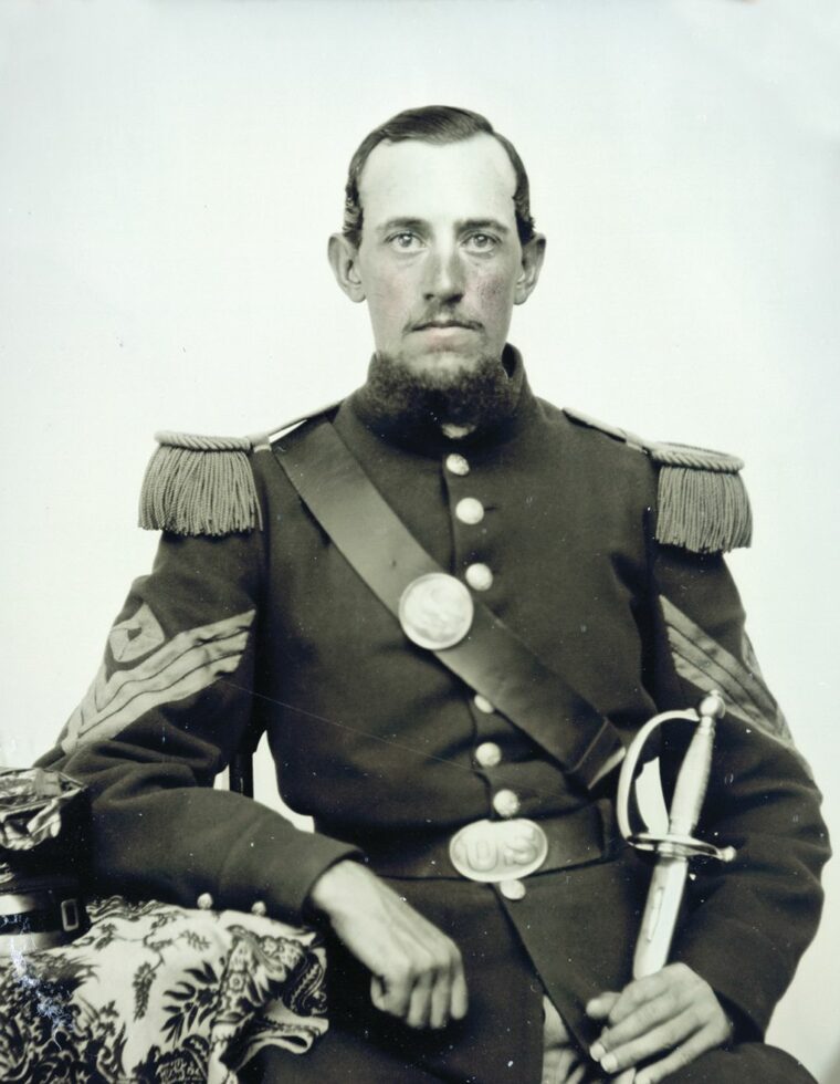 Captain Otis Baker of the 4th Rhode Island. A.P. Hill's Confederate division forced his regiment to withdraw. 