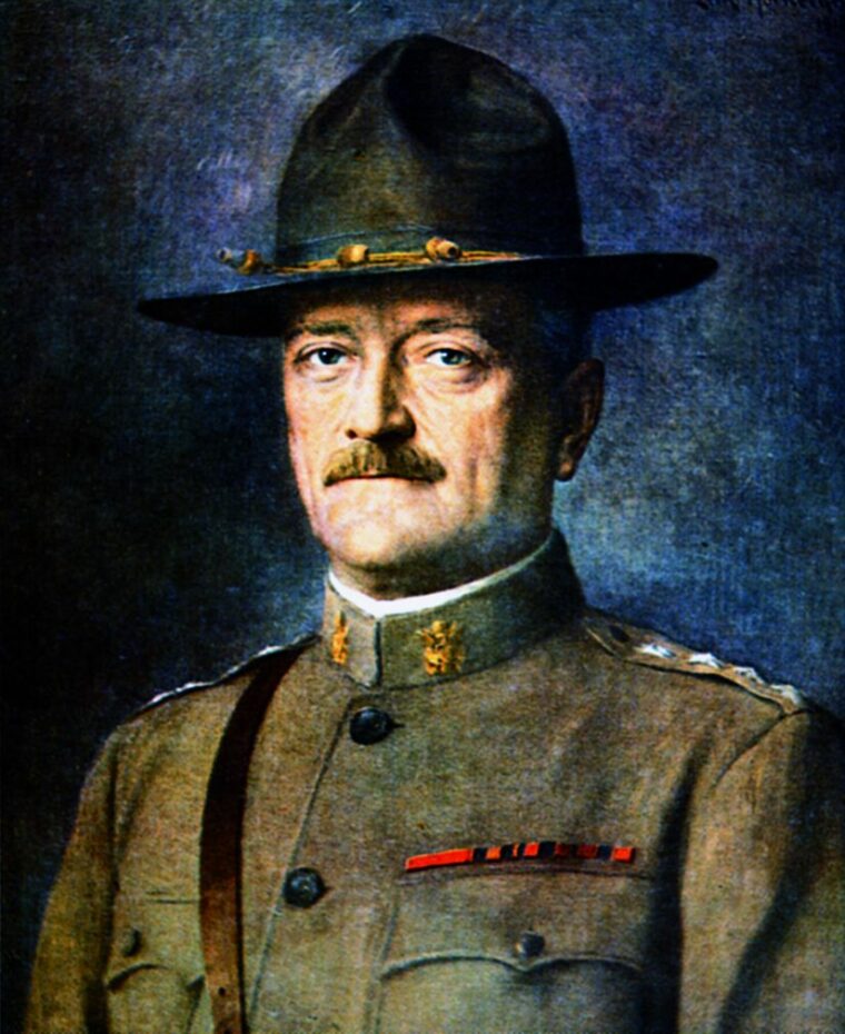 General John J. Pershing led the American Expeditionary Force in Europe.