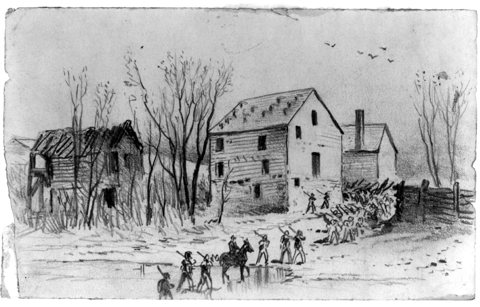 The Army of the Potomac crosses Broad Run during the precipitate Union retreat from Culpeper. 