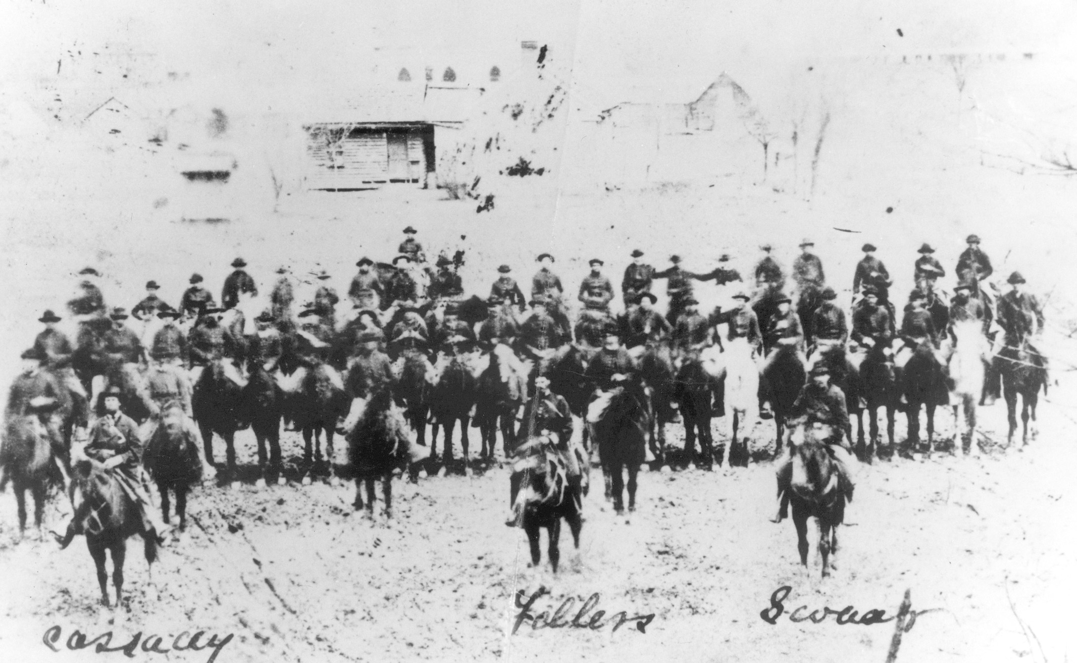 Federal cavalry on display. The Averell raid was a long penetration of Southern territory to break a rail supply line. 
