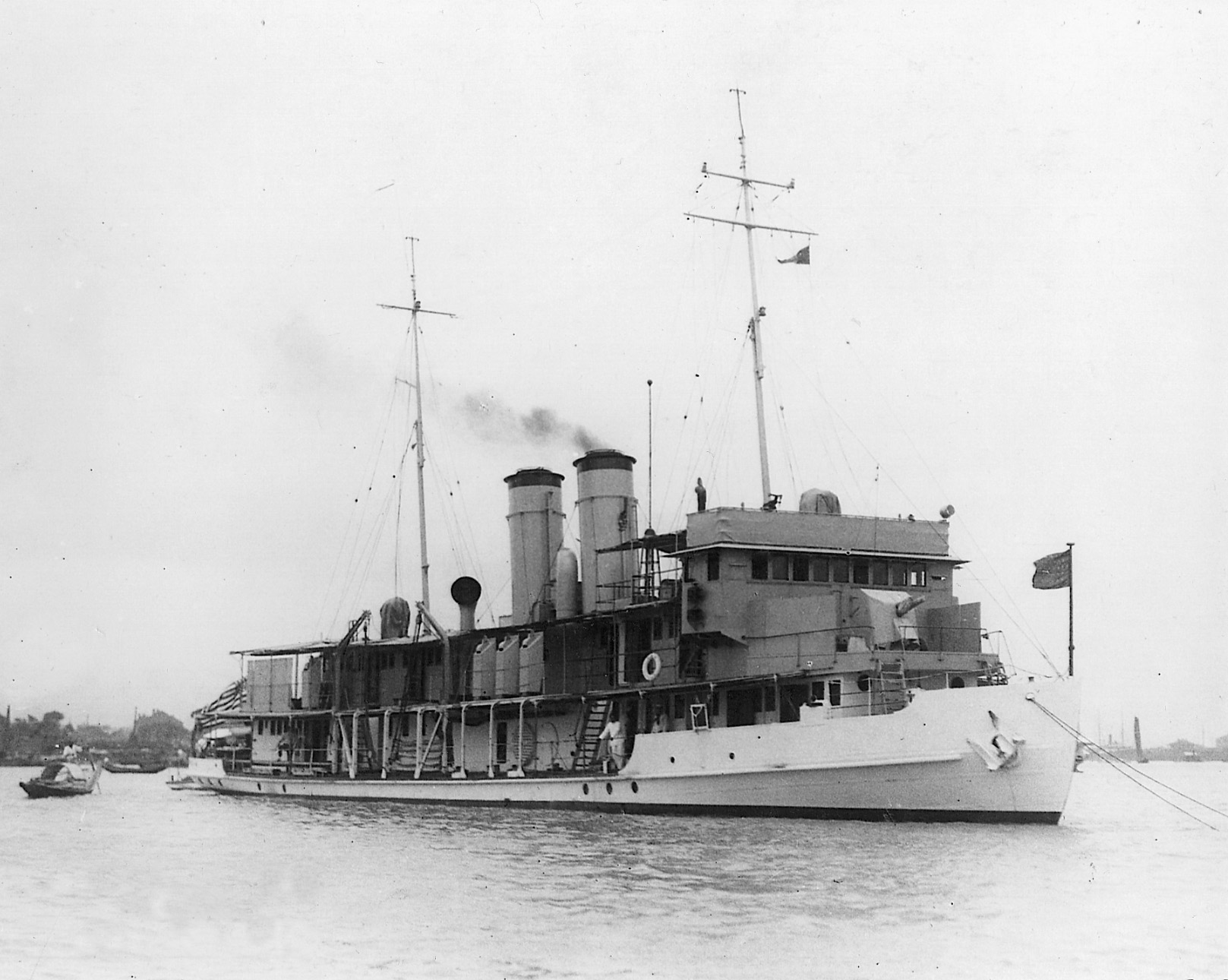 U.S. Navy gunboats such as the USS Panay provided protection and a place of refuge for American missionaries and businessmen in China.