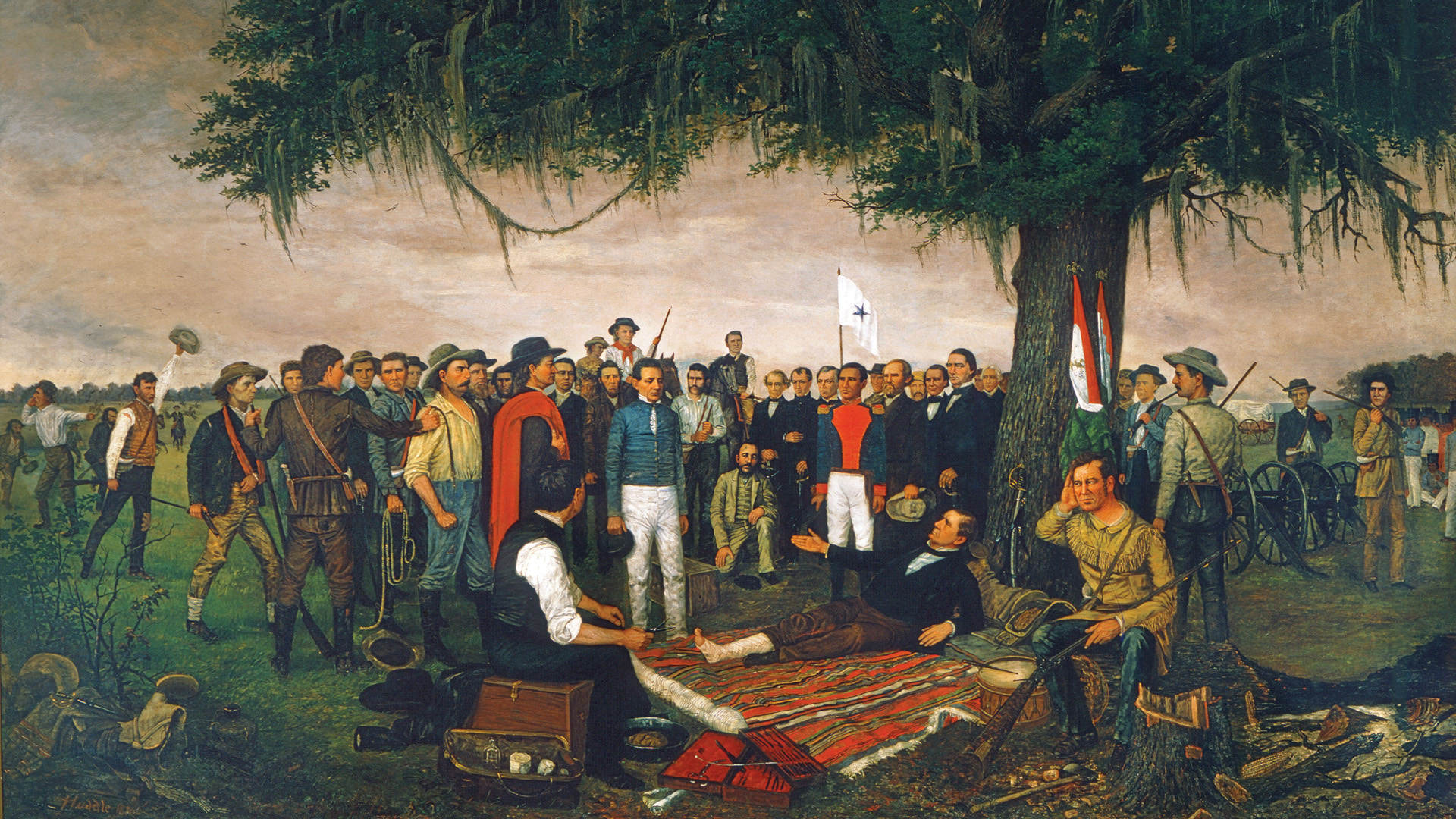 General Santa Anna signed a private agreement after his humiliating defeat at San Jacinto through which he agreed to use his influence to try to get the Mexican government to agree to independence for Mexican Texas.