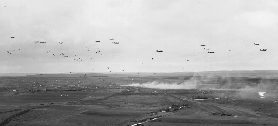 C-47s over Germany during operation Varsity