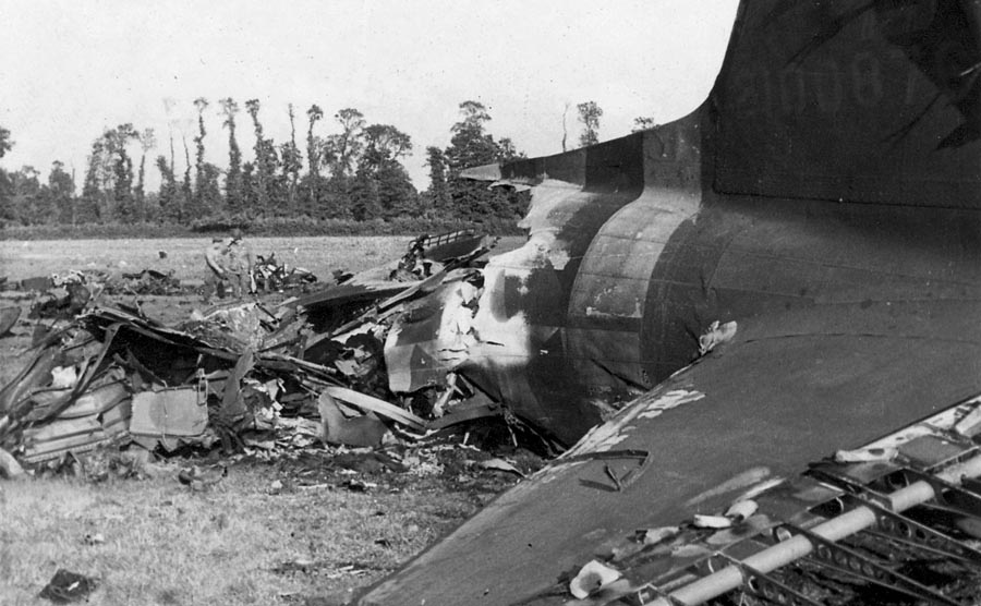 C-47 that crashed during D-Day.