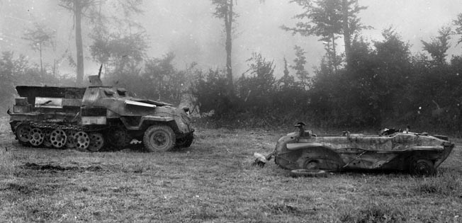 tank battle at Mortain