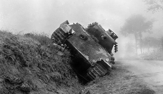 tank battle at Mortain