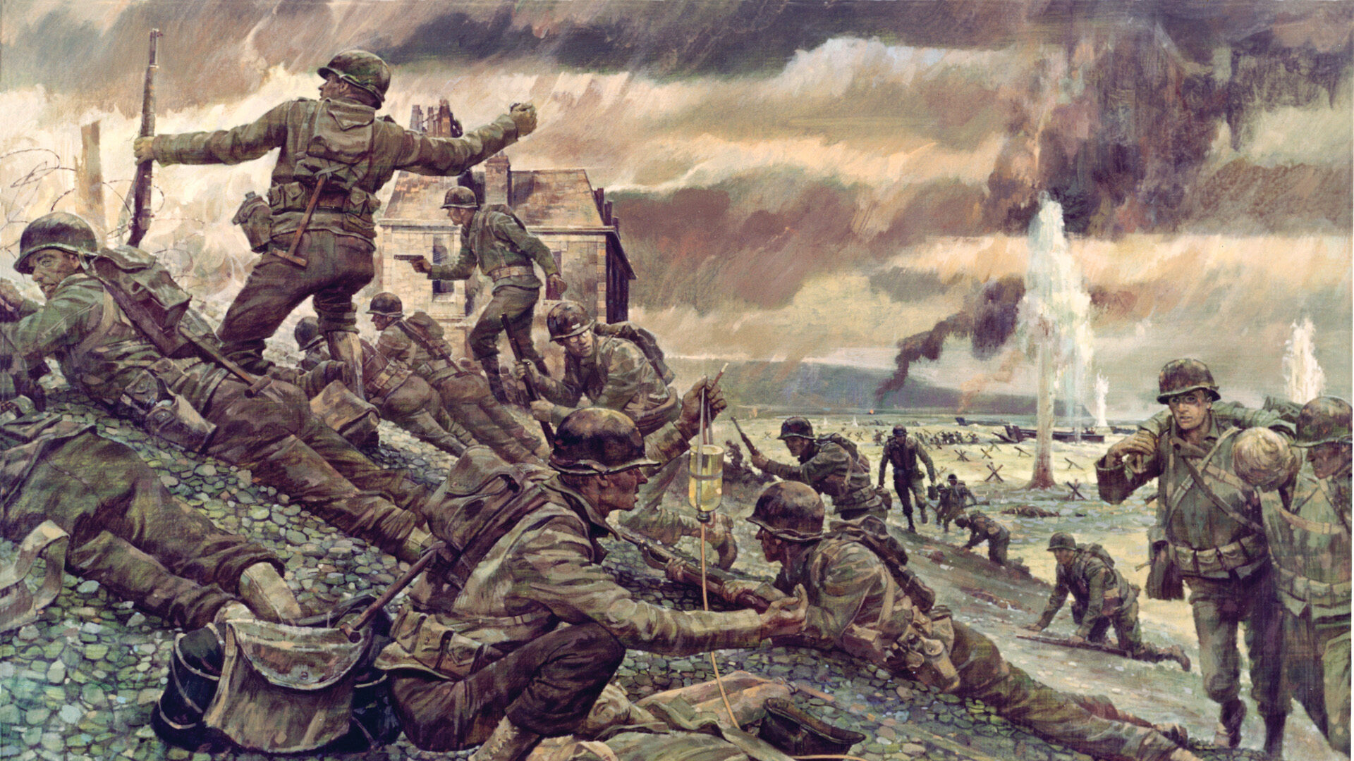 Высадка в Нормандии 1944 Омаха арт