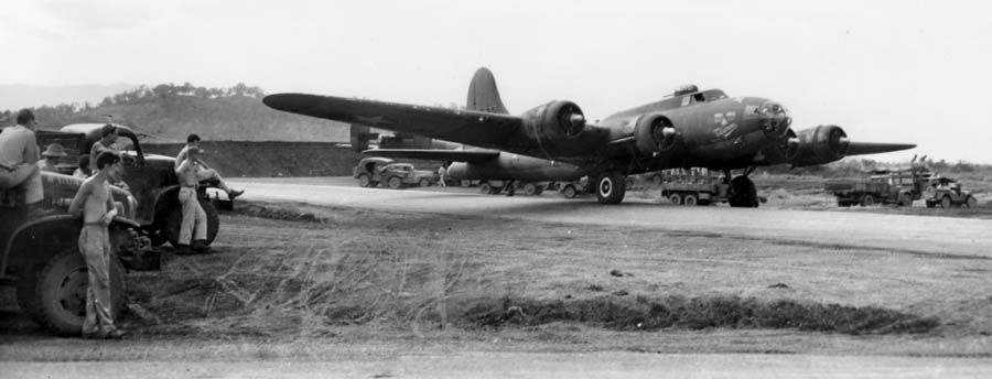 WWII B-17 skip bombing