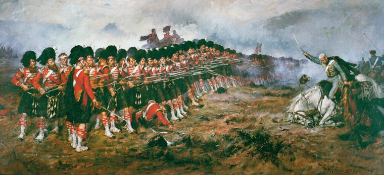 Sir Colin Campbell’s 93rd Highland Regiment successfully repulsed a determined Russian cavalry charge early in the battle, thereby preventing the Russians from reaching the port of Balaclava. The expression “Thin Red Line” was a condensed version of the lyrical description of them by war correspondent James Russell.