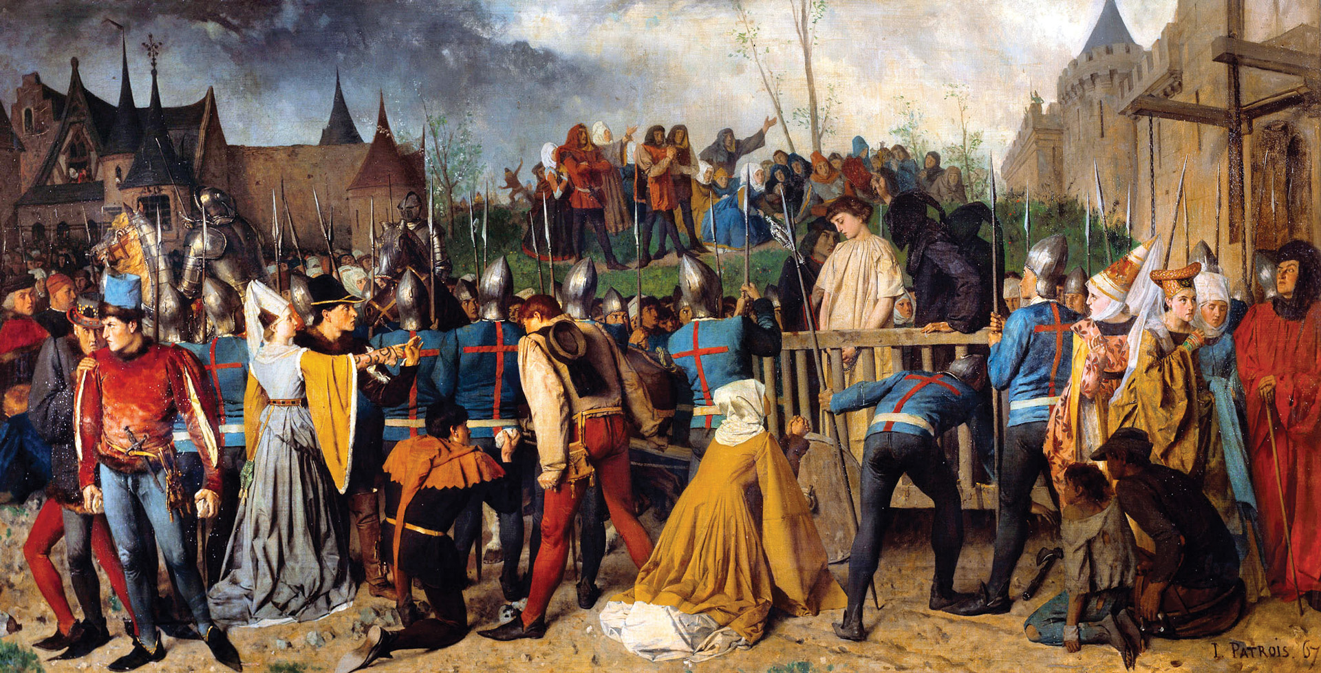 Nineteen-year-old Joan was burned at the stake in 1431. She immediately became a national hero to the French.