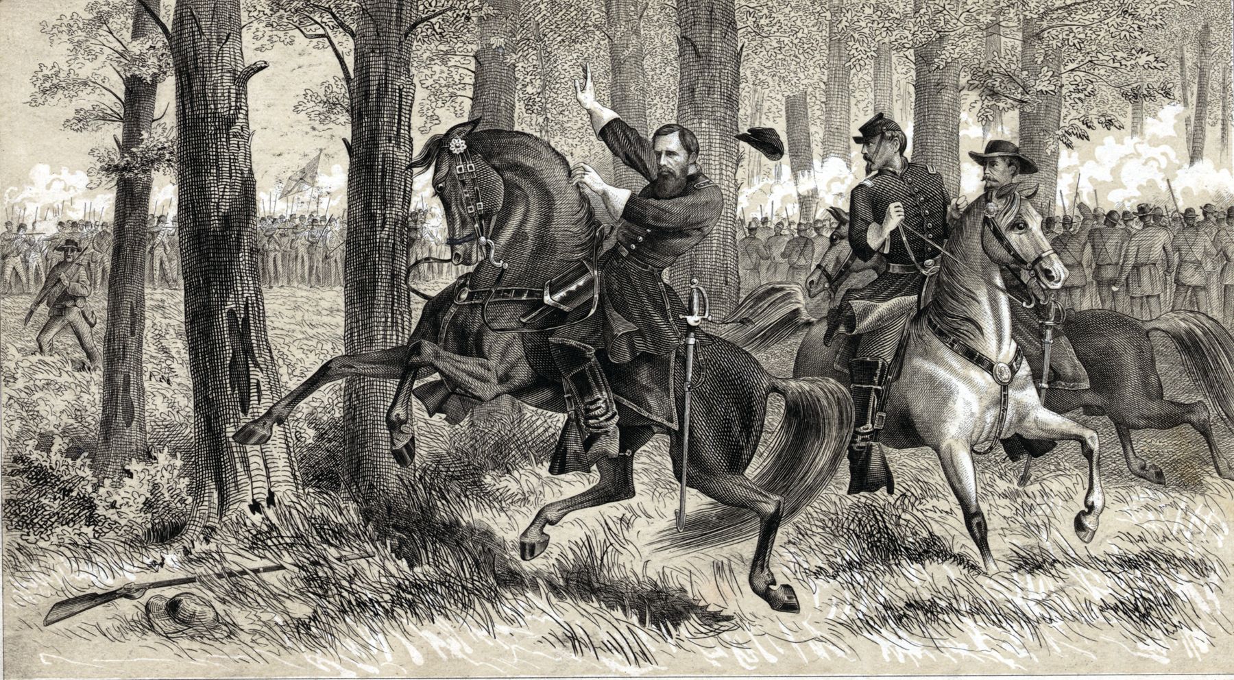Union I Corps commander Maj. Gen. John Reynolds was mortally wounded in McPherson’s Woods in the chaotic morning fighting of July 1.