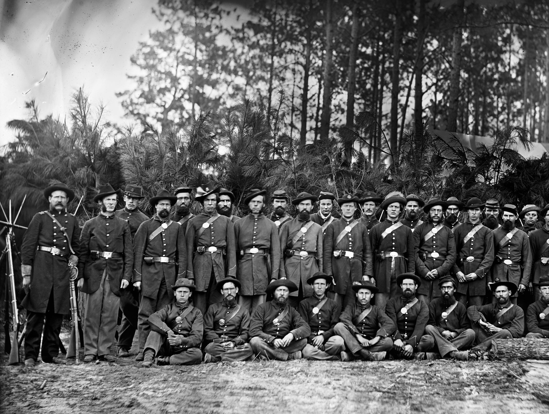 Company D, 149th Pennsylvania Infantry, Colonel Roy Stone’s brigade. The 149th drove off Confederates assaulting the railroad cut.