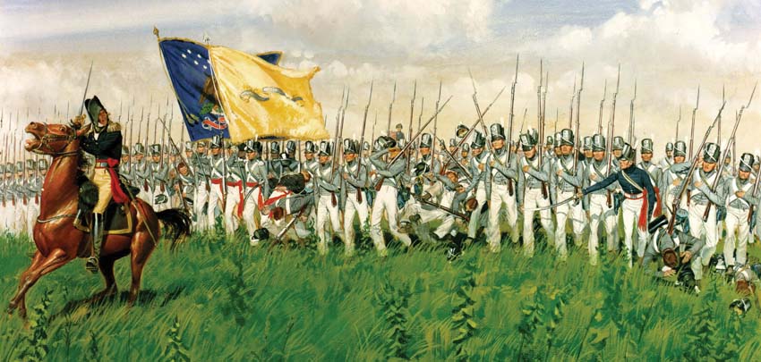 During the American offensive across the Niagara River in summer 1814, Brig. Gen. Winfield Scott’s regulars defeated the British at Chippewa on July 5. Both sides suffered heavy casualties in the action.