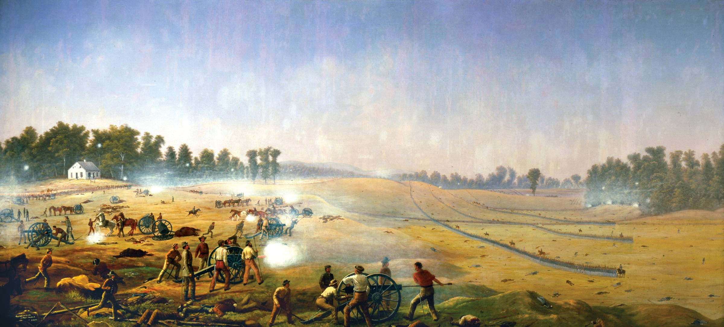 Colonel Stephen D. Lee's massed four batteries on the knoll east of Dunker Church helped to blunt the Union army’s opening attack.