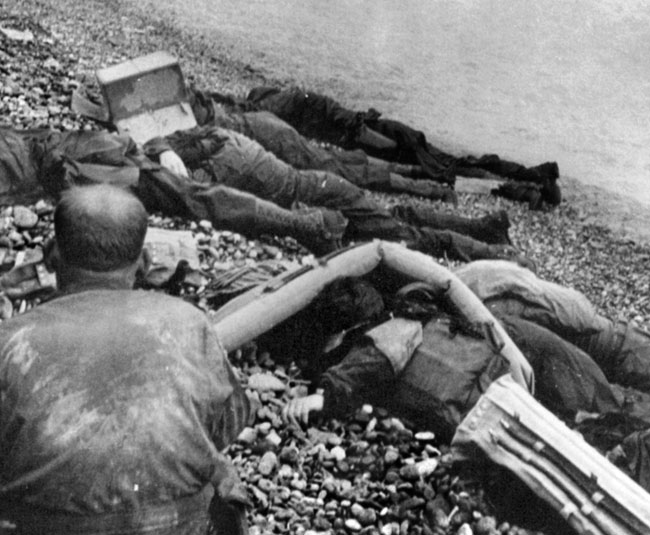 Omaha Beach dead