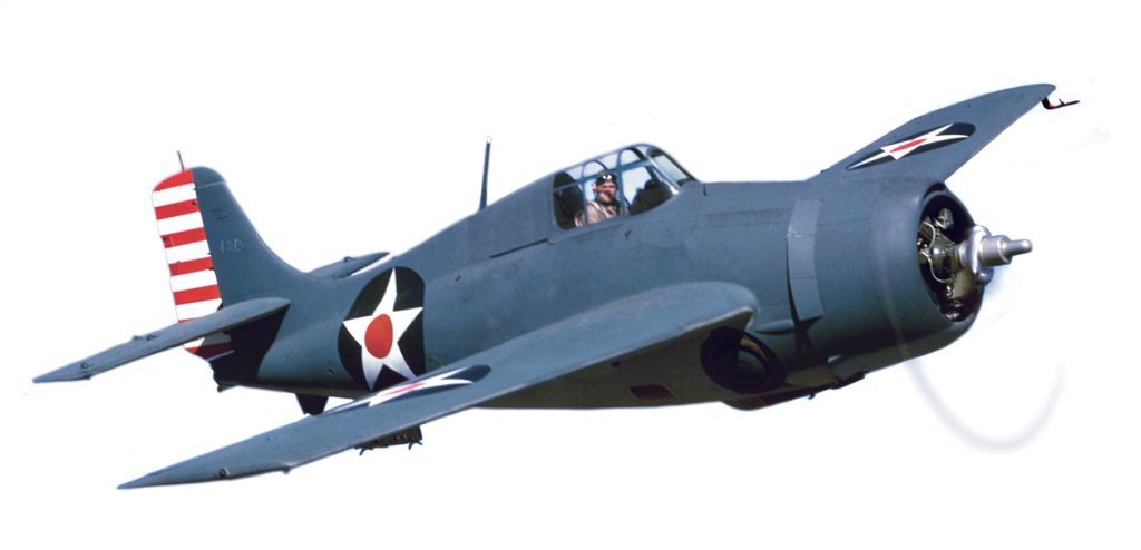 A Grumman F4F-3 photographed in early 1942. Although the Wildcat had some performance issues, it could take punishment and dish it out. 