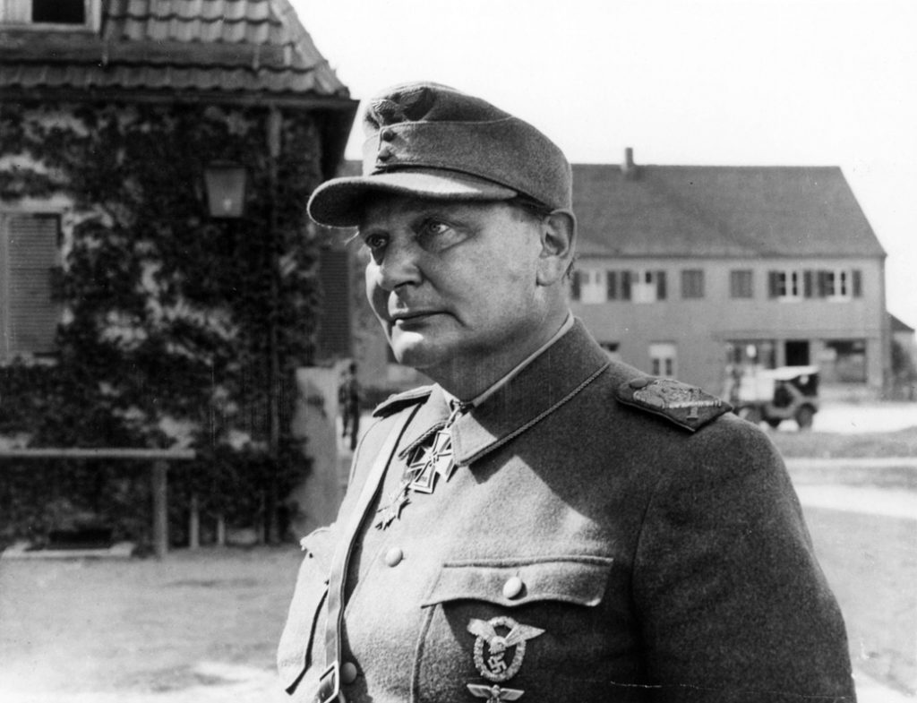  Luftwaffe chief Hermann Göring fled to Bavaria, surrendered to the Americans.