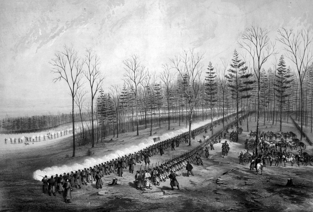 Although Maj. Gen. John Breckinridge's division succeeded in dislodging Union troops from the high ground on the east bank of Stones River on January 2, Union forces made a successful counterattack. 