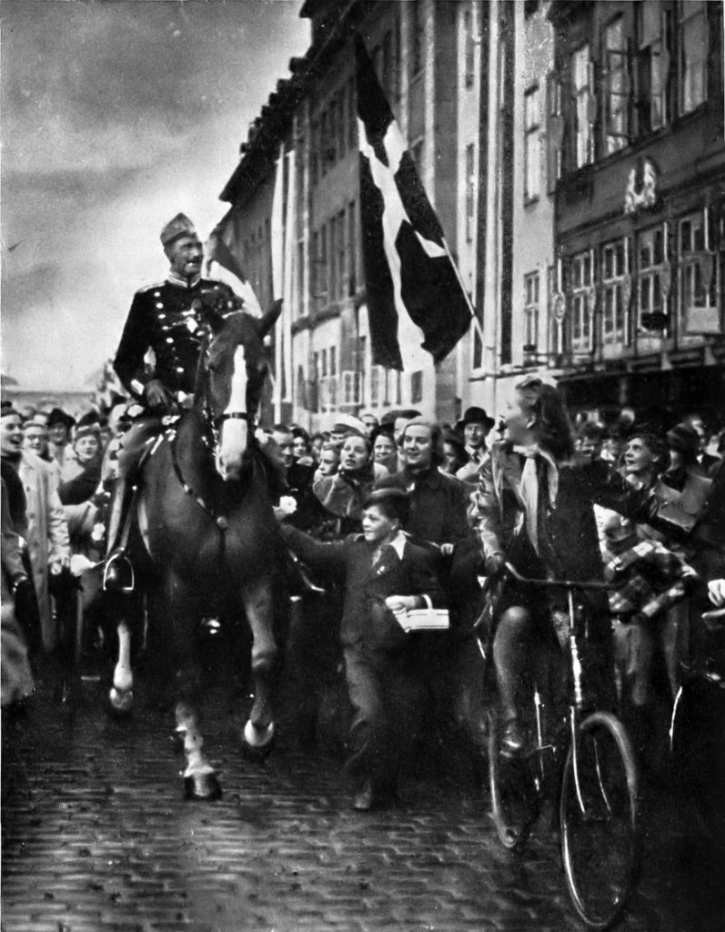 King Christian X of Denmark rides through the streets of the Danish capital city of Copenhagen on his 70th birthday, September 26, 1940. The king remained an opponent of the Nazi occupiers.