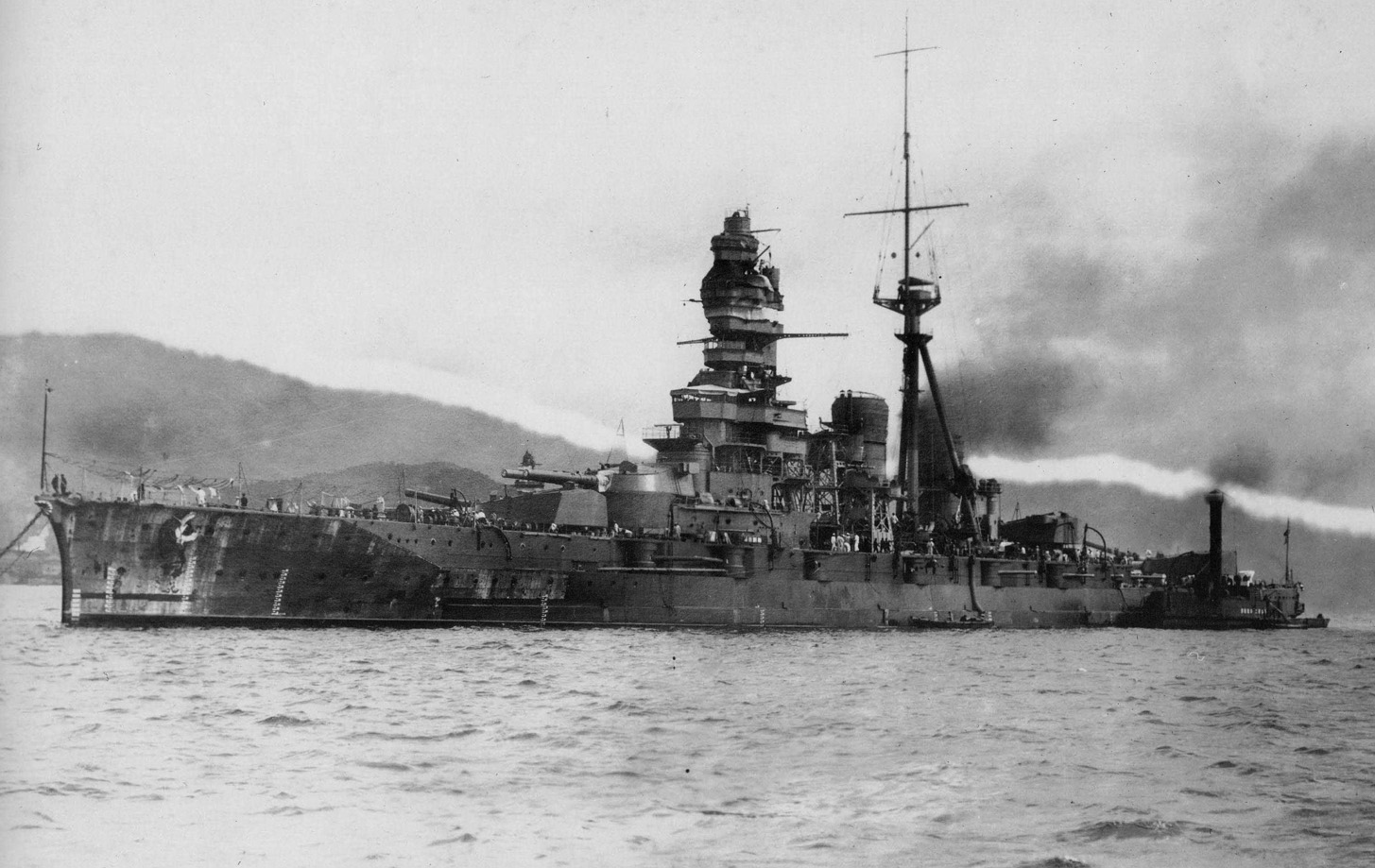 After seriously damaging San Francisco during the Naval Battle of Guadalcanal on November 13, the Japanese battleship Kirishima was crippled by USS Washington and sank on November 15, 1942.