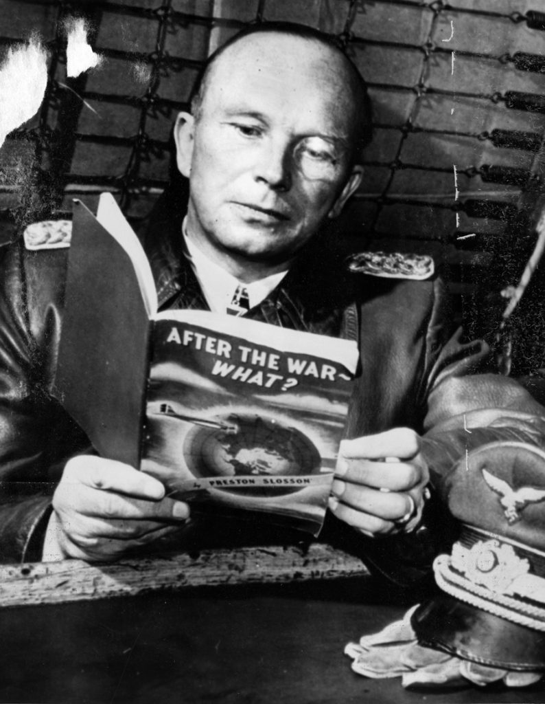 German General Ulrich Kessler, photographed aboard a U.S. Navy submarine shortly after his capture, was among the high value prisoners taken to Fort Hunt for interrogation and surveillance. 