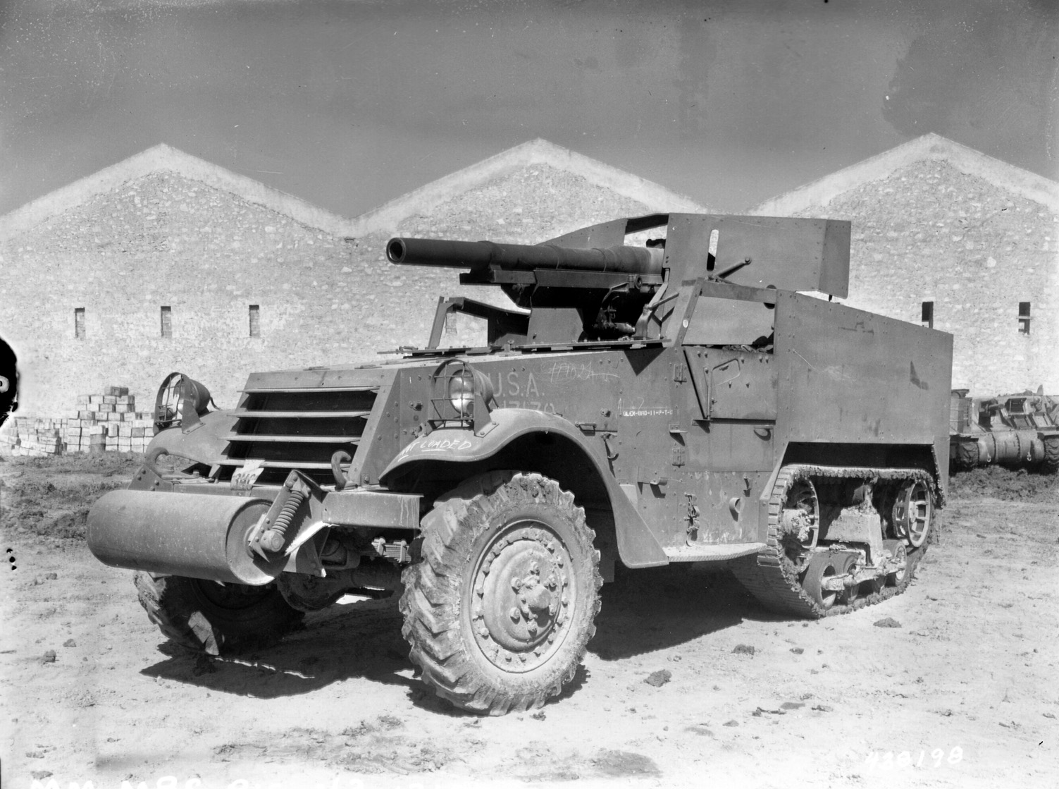 Early in the war, the U.S. Army relied heavily on M3 halftracks armed with 75mm cannon as tank destroyers. The vehicles had virtually no armor and were vulnerable to both enemy cannon and machine-gun fire. 