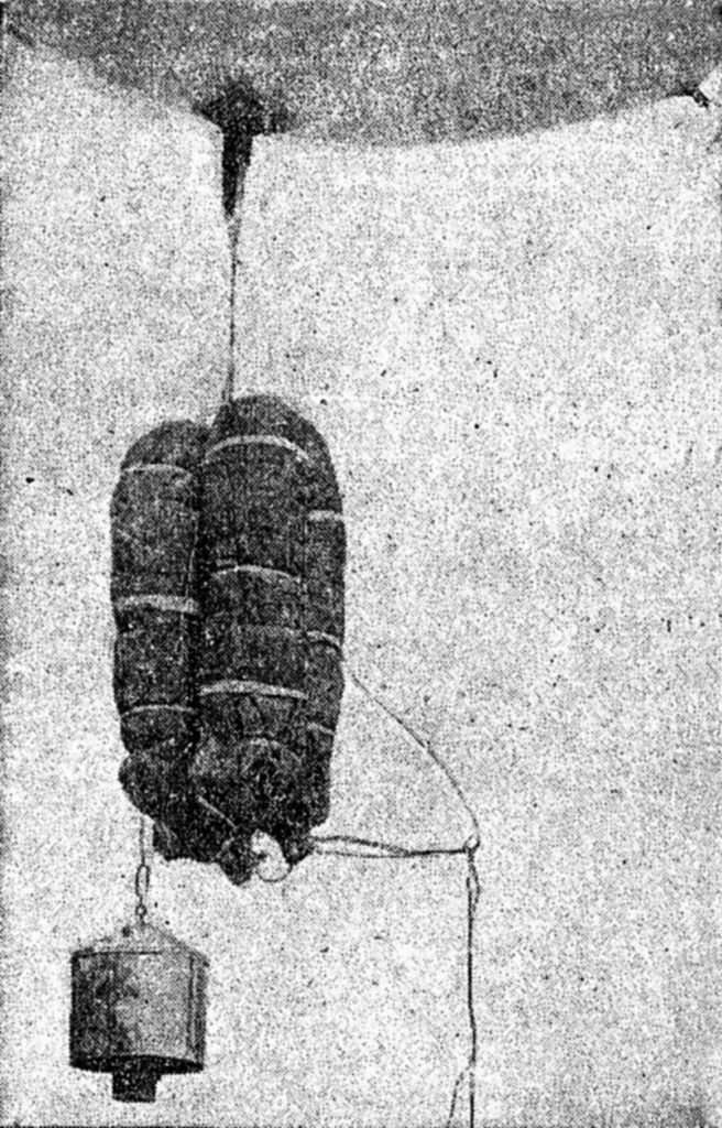 This British balloon has been outfitted with incendiary material hanging below. The incendiaries were intended to start fires in forests and towns across Germany.