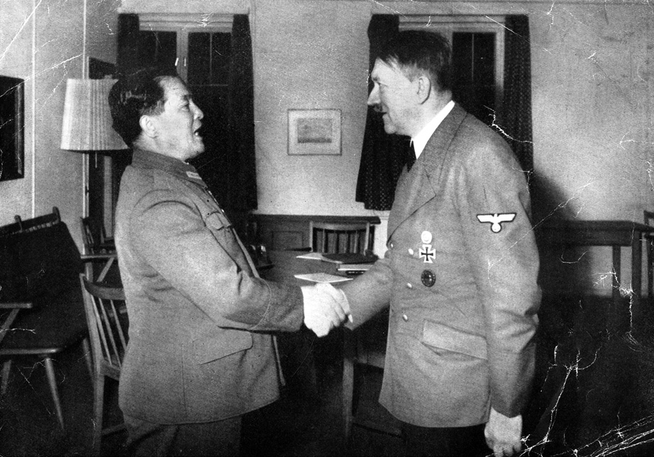 Allied Intelligence officers learned that Hitler had disclosed to Hiroshi Oshima (left), Japanese ambassador to Nazi Germany, that a major offensive on the Western Front was being planned in late 1944.