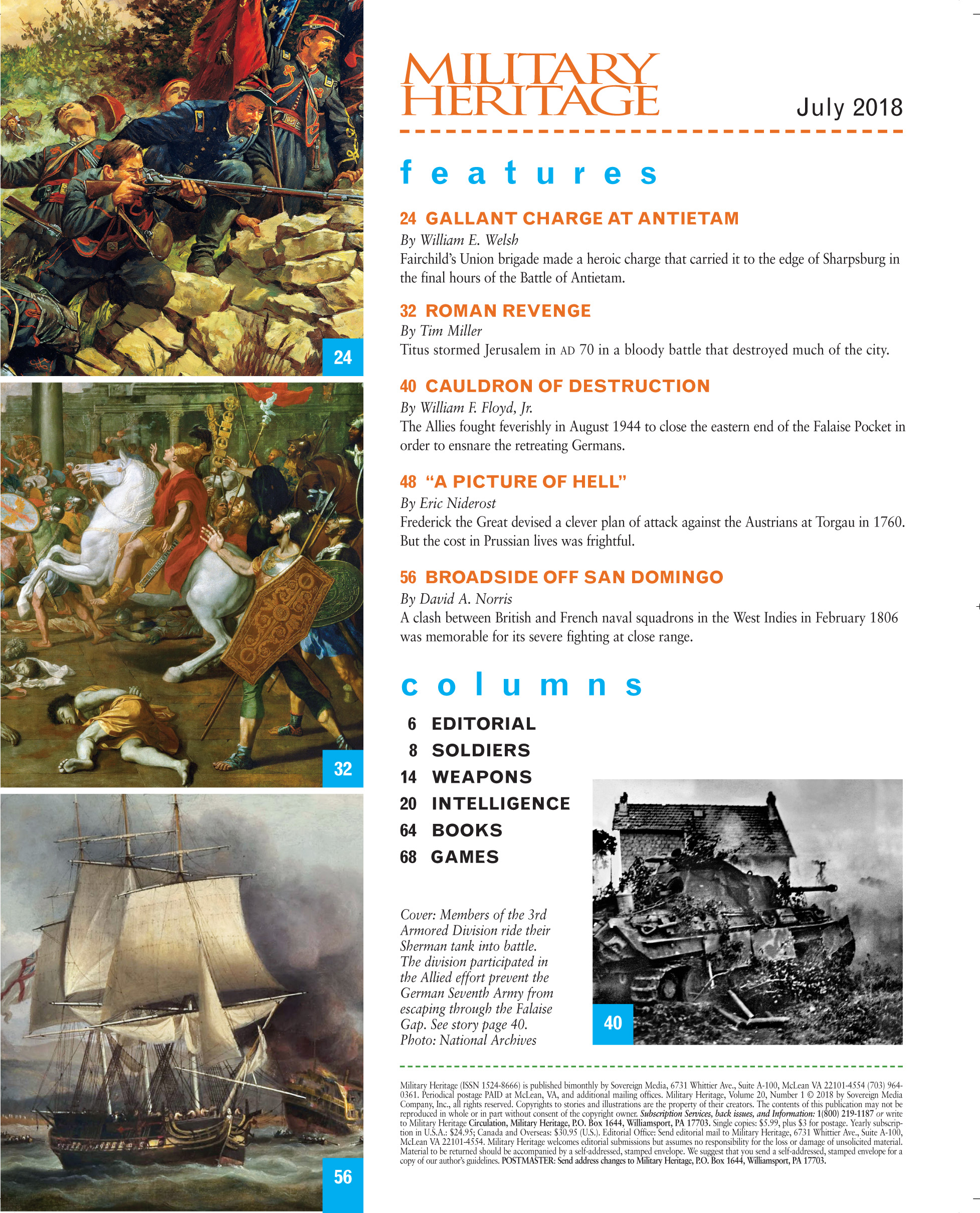 The Journal Of Military History – Juillet 2018 – Revue D’Histoire Militaire En Anglais