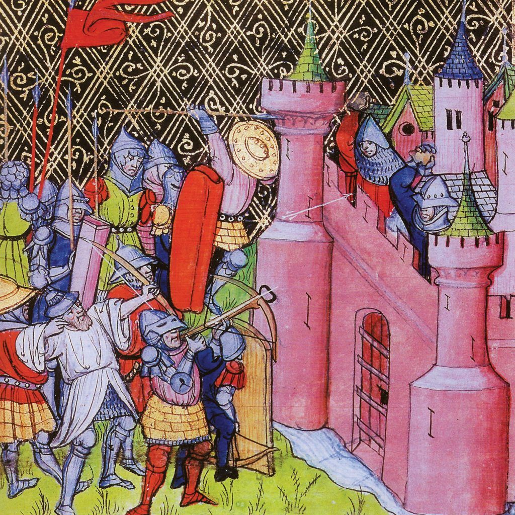 King Guy of Jerusalem initiated the siege of Acre in 1189 so that it could serve as a base for the Third Crusade. The arrival of the armies of English King Richard I and French King Philip II in summer 1191 sealed the fate of the Muslim garrison. 