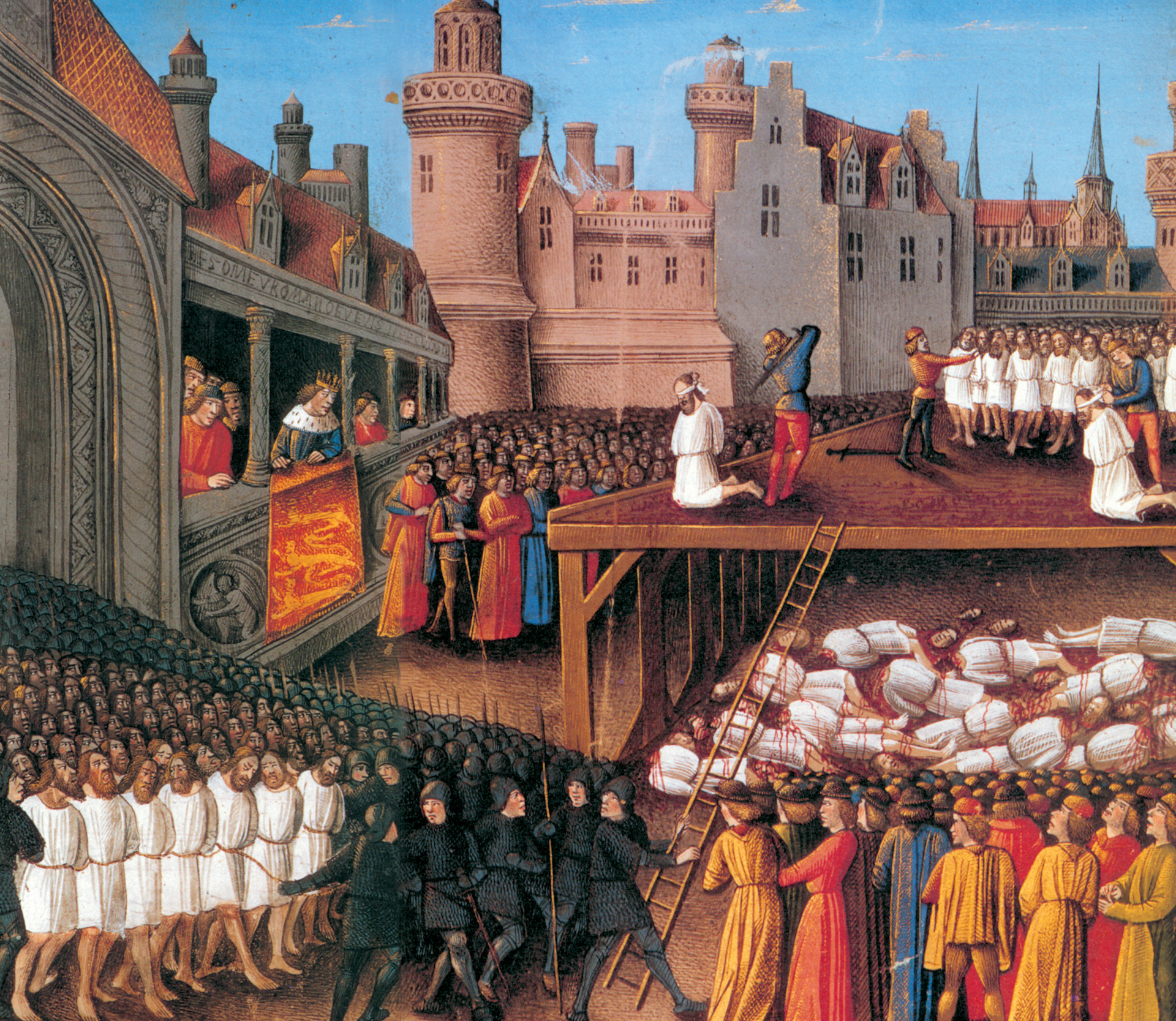 While Richard’s mass execution of upwards of 2,000 Muslim prisoners at Acre shocks modern sensitivities, it was an atrocity that was common in medieval times.