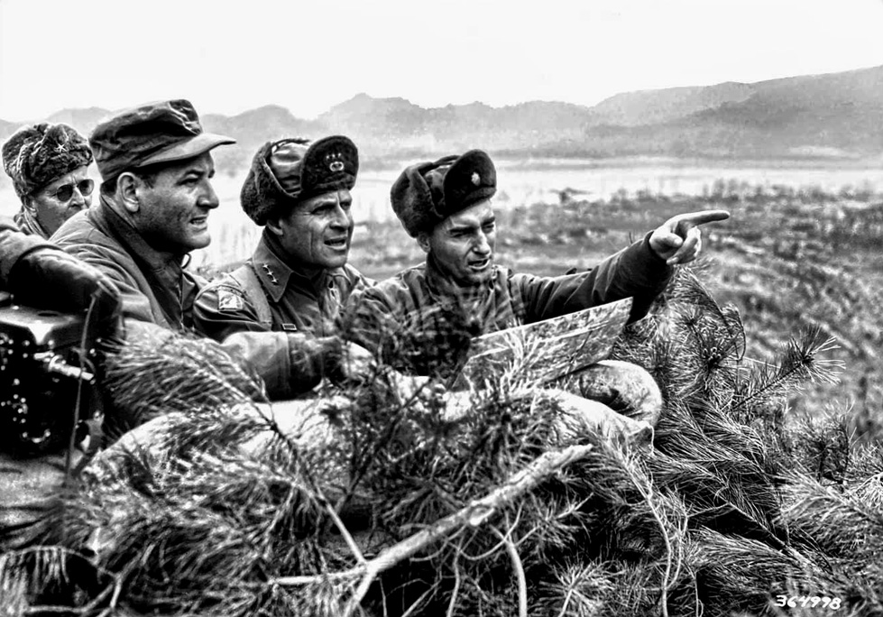 Ridgway tours the front lines in March 1951. When President Truman removed General Douglas MacArthur from command of the U.N. forces in April 1951, he replaced him with Ridgway.  