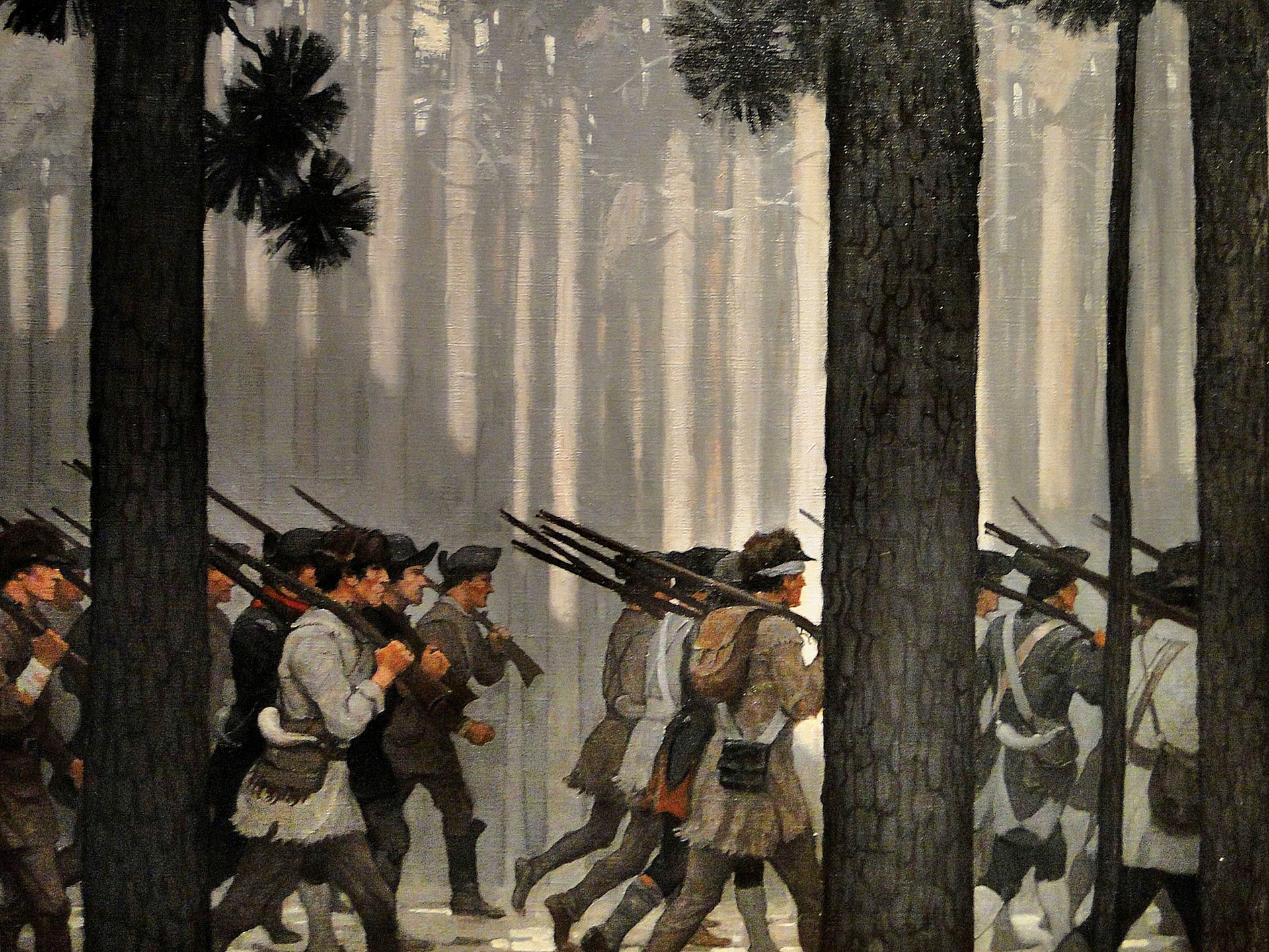 The Americans encountered seemingly endless stands of birch and pine in the Maine Wilderness. All the while, Arnold sought to have them set aside regional rivalries and join common cause against the oppressive British.