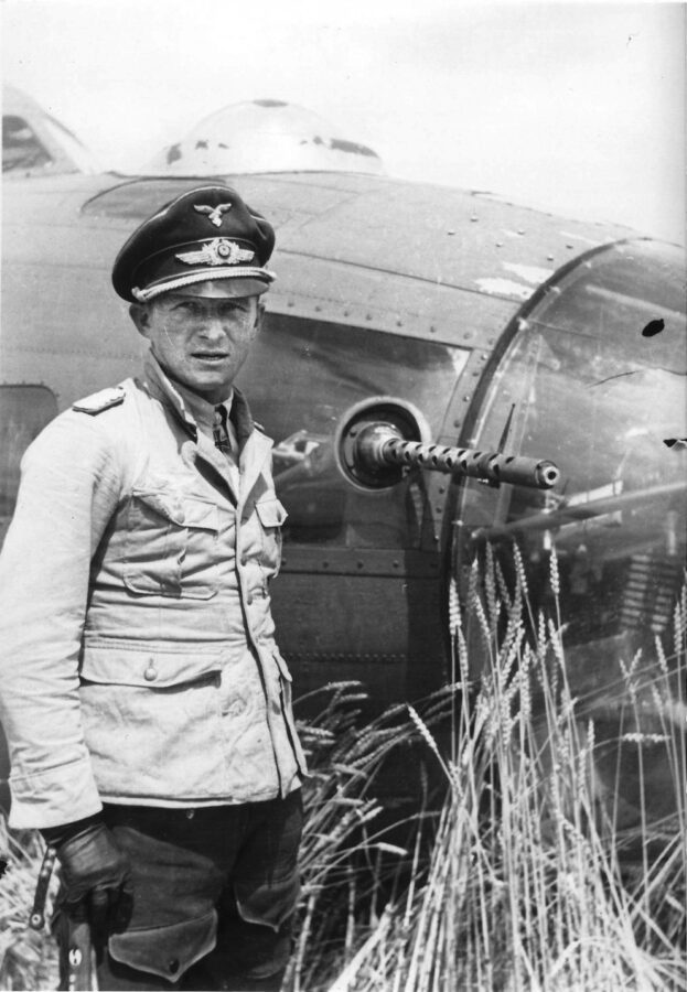 German pilot Egon Mayer developed a tactic of attacking bombers with a head-on charge.