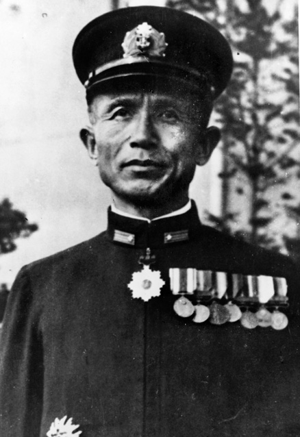 Admiral Sadamichi  Kajioka headed Japan’s Wake Island invasion force