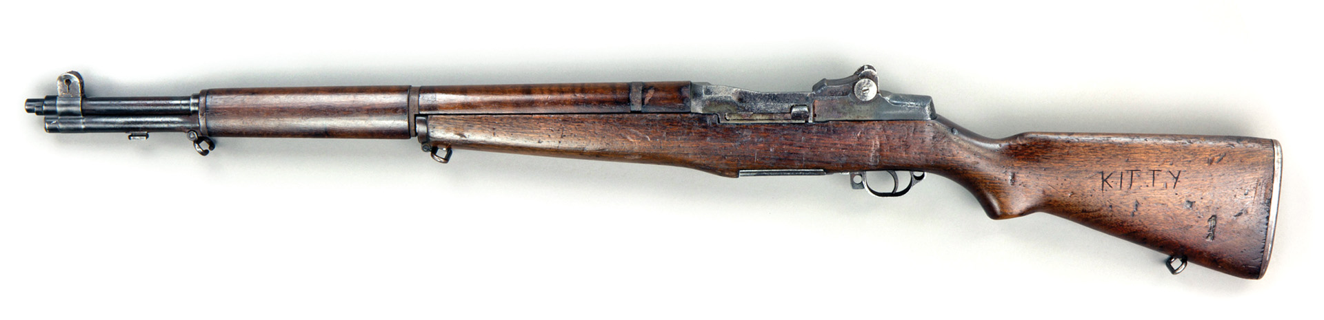 Pvt. Teahan—his name carved into the stock—parachuted into Normandy with this rifle in the early morning hours of June 6, 1944. He was killed in the fighting shortly thereafter, along with more than half the men of the 508th Infantry regiment.