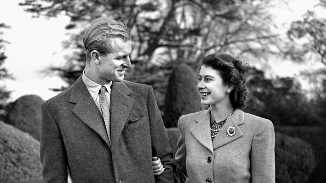 Newly married, Prince Philip and Princess Elizabeth are pictured in 1947.  Following the death of her father, King George VI,  in 1953, Elizabeth acceded to the throne.