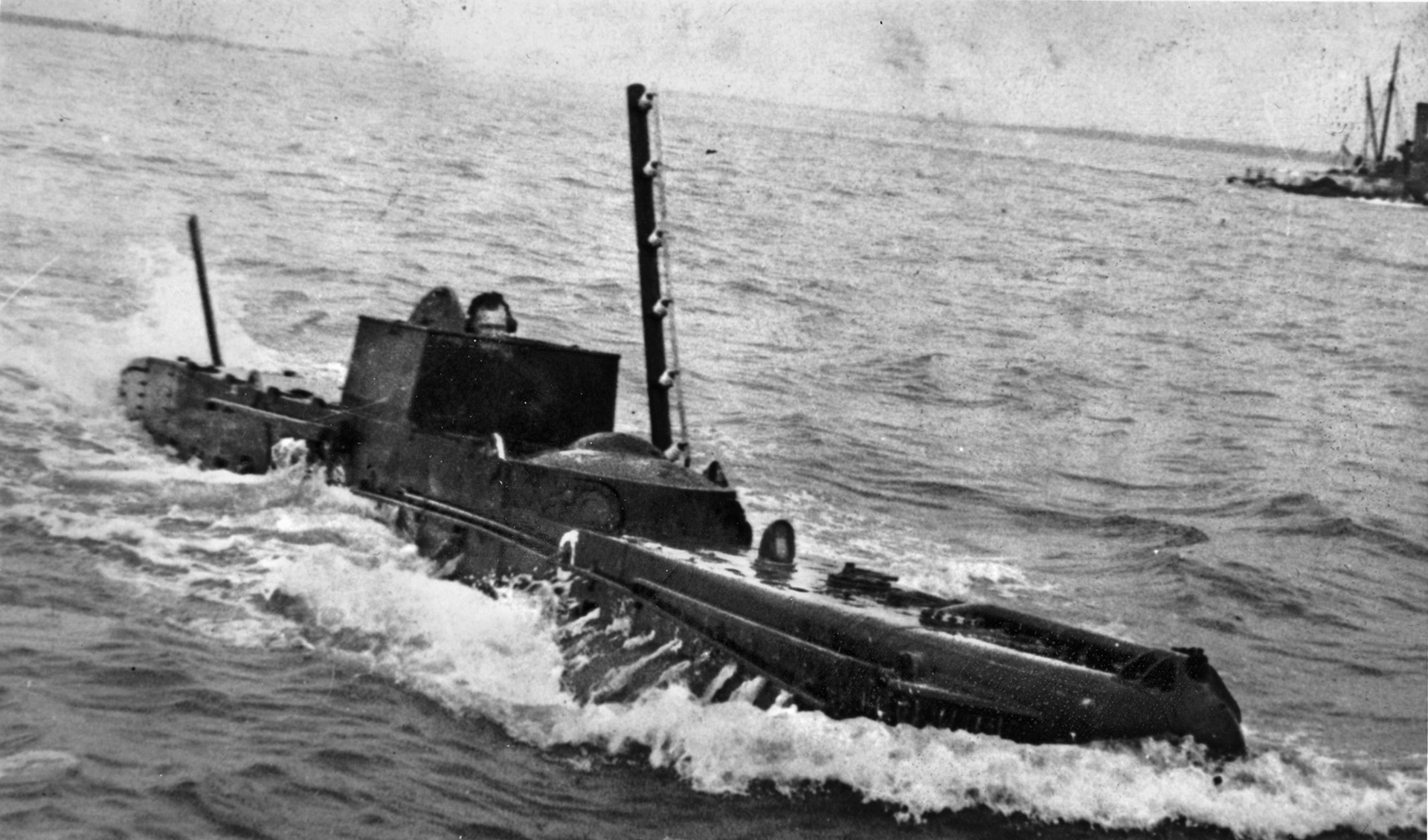 The British sent 10 X-craft midget submarines against the Tirpitz in September 1943. Two succeeded in depositing mines that damaged the battleship. 