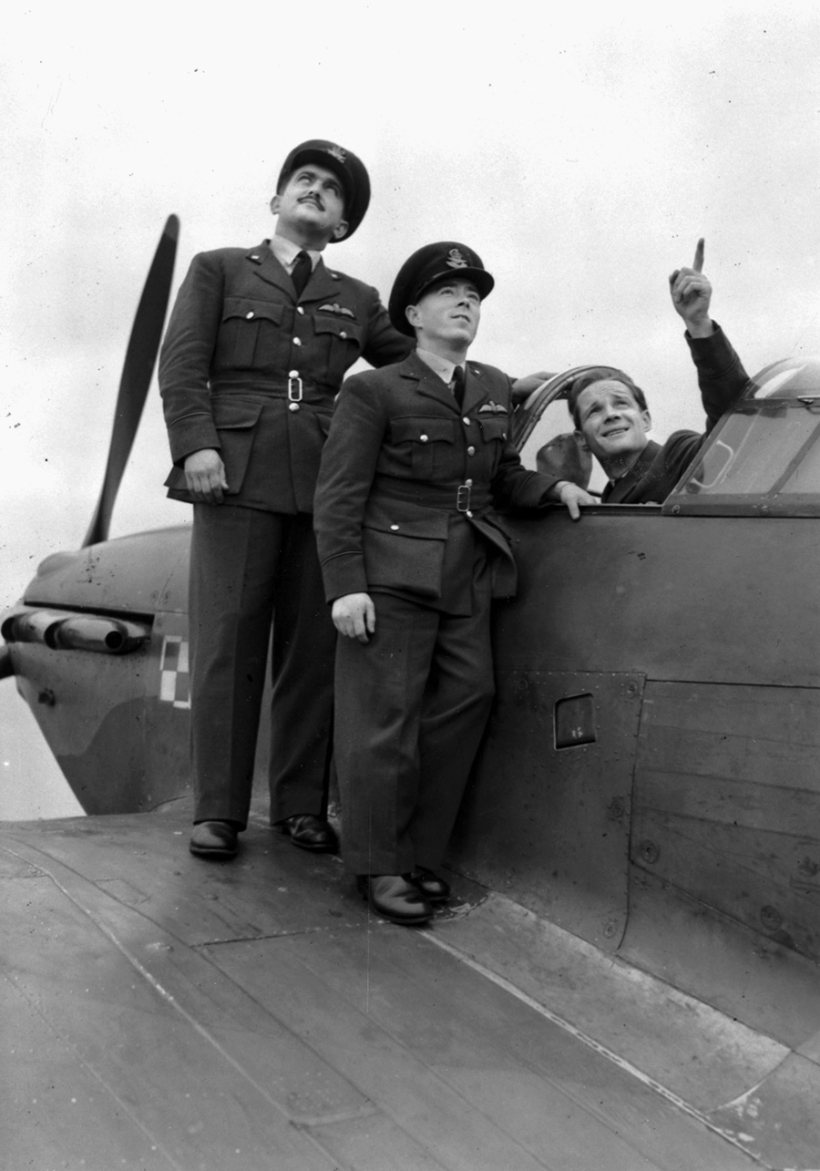 Americans in the RAF No. 71 “Eagle” Squadron (left to right): Andrew Mamedoff, Charles “Shorty” Keogh, and Eugene “Red” Tobin. All three would die fighting for Britain.