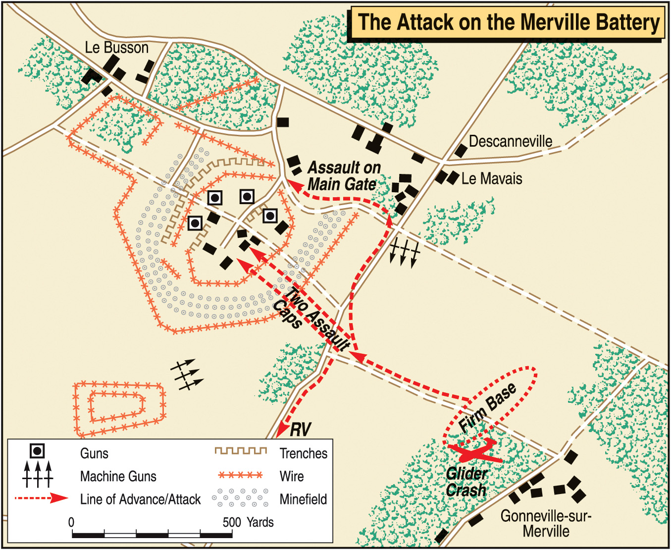 Protected by rings of barbed wire, land mines and machine-gun nests, the Merville Battery proved to be a “stinker” to attack.