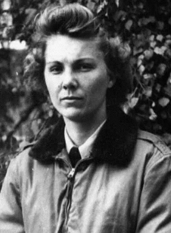 Lieutenant Whittle photographed shortly after her release from a German prison camp.