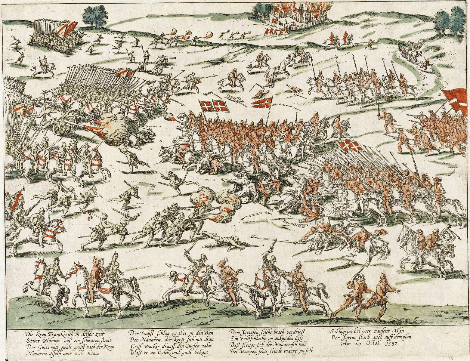 Henry de Navarre’s victory over a Catholic army at Coutras on October 20, 1587, enhanced his military reputation.